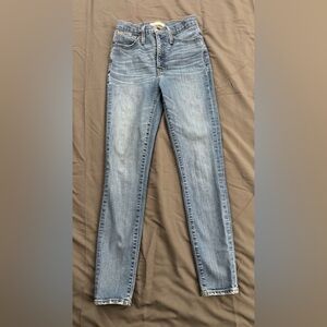 Madewell Skinny Jeans Blue Light Wash Size 25 High Rise Women’s